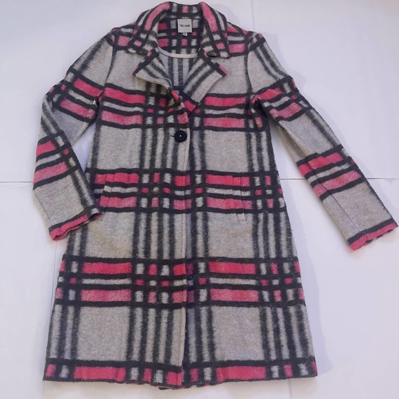 NIC + ZOE Check Pop  Sweater Jacket / Coat. Pink Multi Cotton Wool Blend - M - Picture 5 of 16
